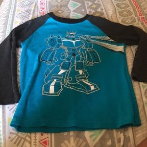 Robot laser eyes long sleeved shirt